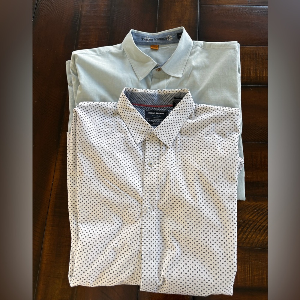 Bundle of Men's long sleeve shirts. SizeL